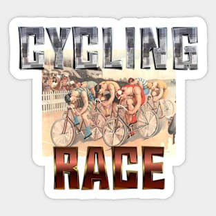 Cycling Race Sticker